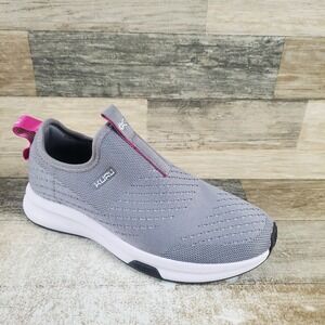 Kuru Atom Slip-On Womens Shoes Sz 7.5 M Running Stone Gray Berry Pink Sneakers
